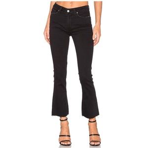 Paige Colette Crop Flare w/Raw Hem / Vintage Black